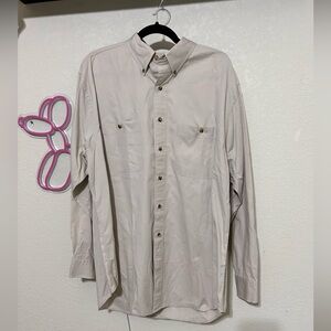 Tan Roundtree & Yorke button shirt size large